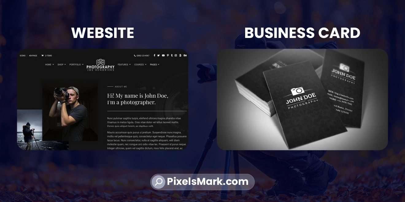 Professional photography logo design example for brand identity