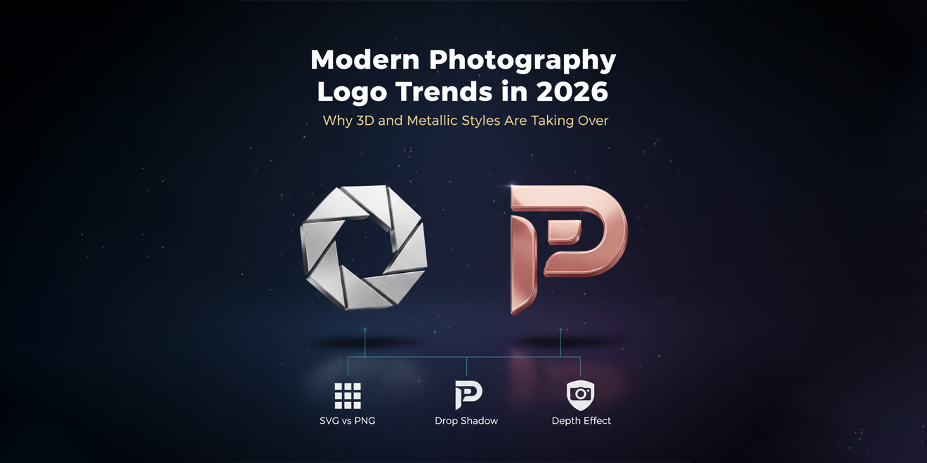 Modern Photography Logo Trends 2026: Why 3D and Metallic Styles Are ...