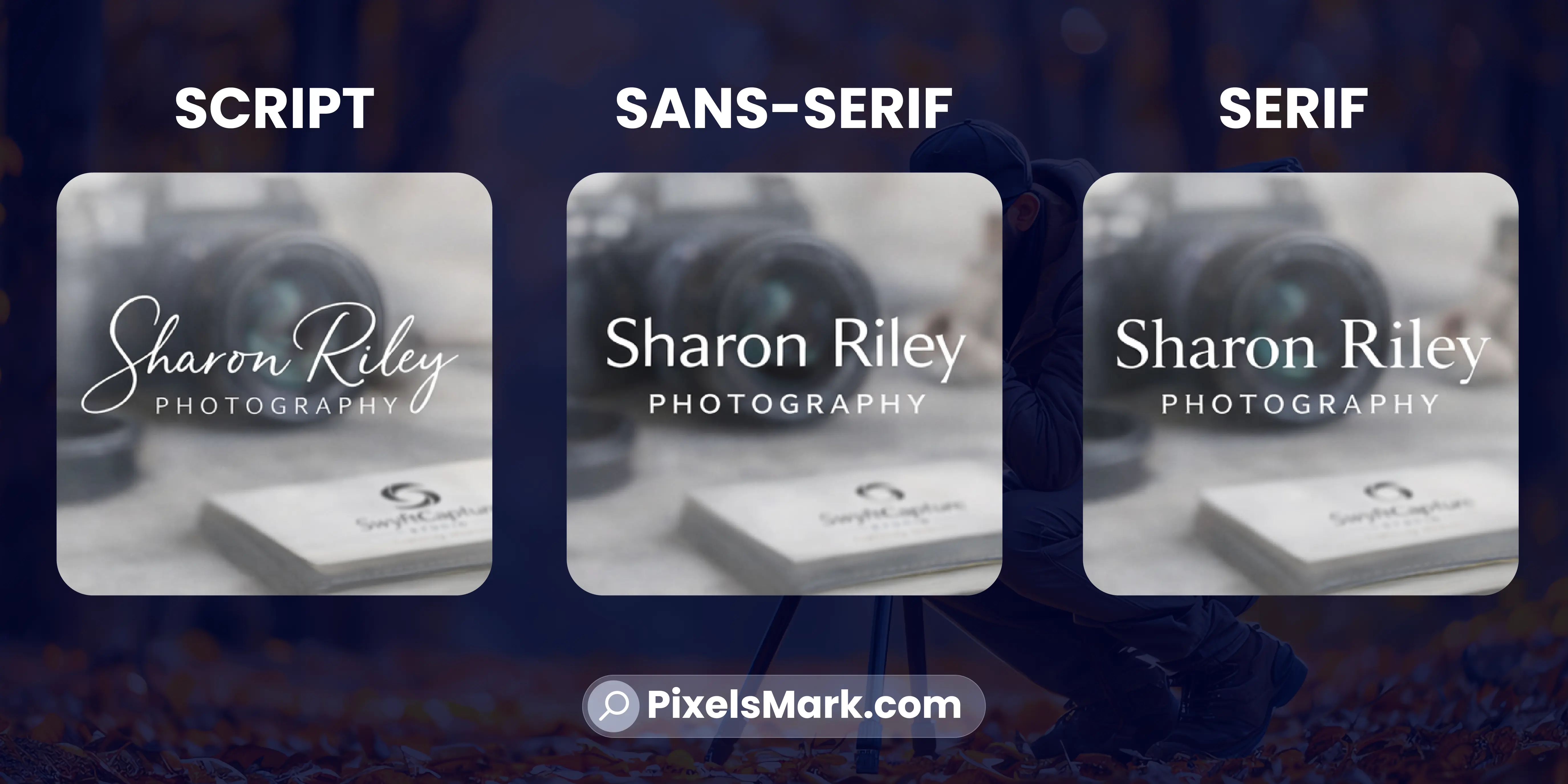 Photography logo design example showing professional branding for photographers